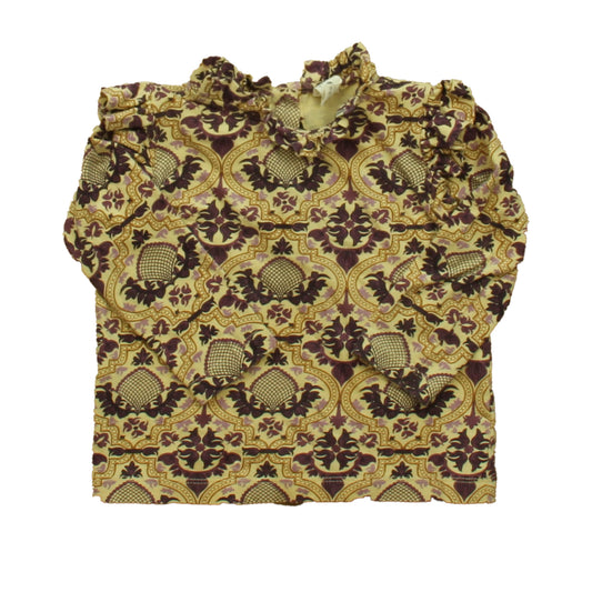 Kate Quinn Girls Beige | Purple Long Sleeve Shirt Size: 2T Beige | Purple