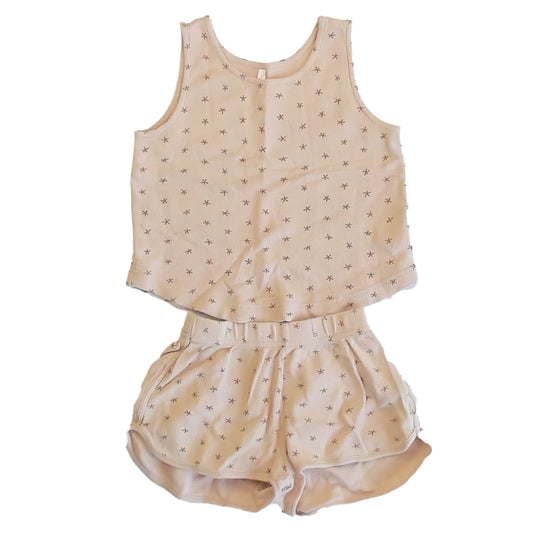 Rylee + Cru Girls Beige Starfish Apparel Sets Size: 4-5T Beige Starfish
