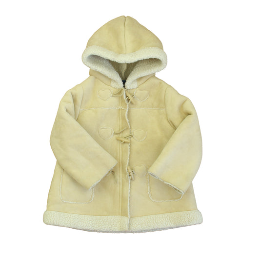 Greendog Girls Beige | White Winter Coat Size: 6-9 Months Beige | White