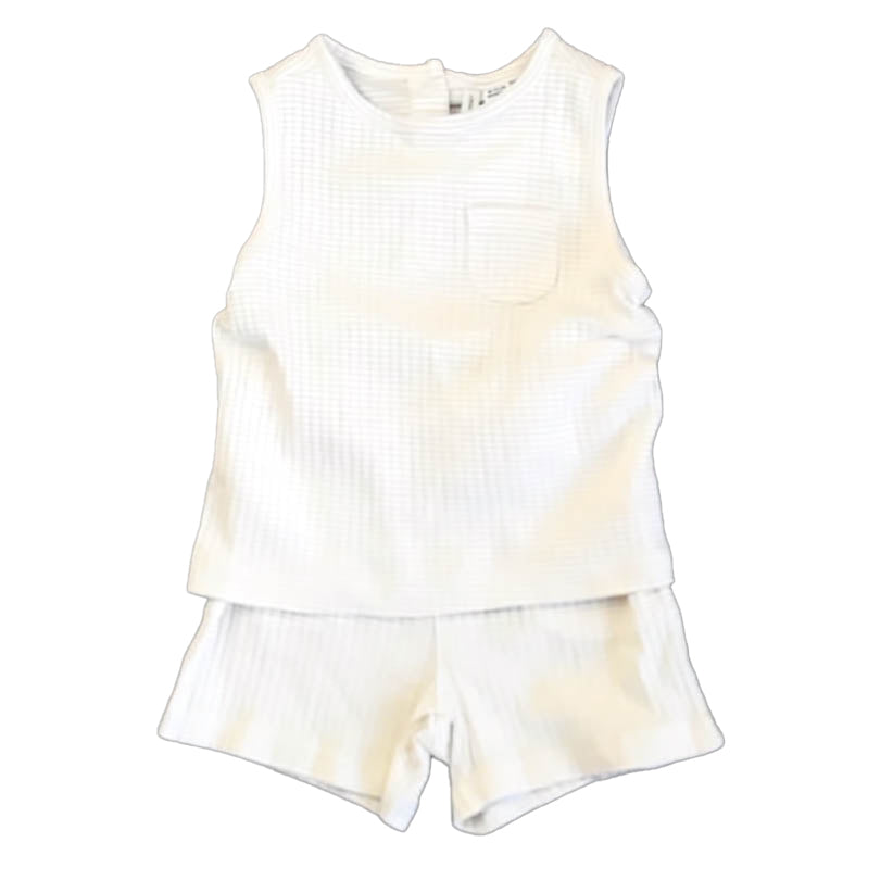 Janie and Jack Girls Beige | White Apparel Sets Size: 18-24 Months Beige | White