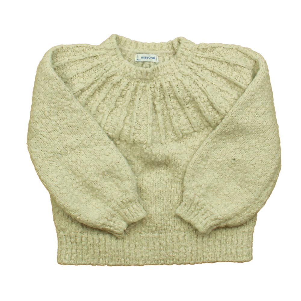 Mayoral Girls Beige Cardigan Size: 3T