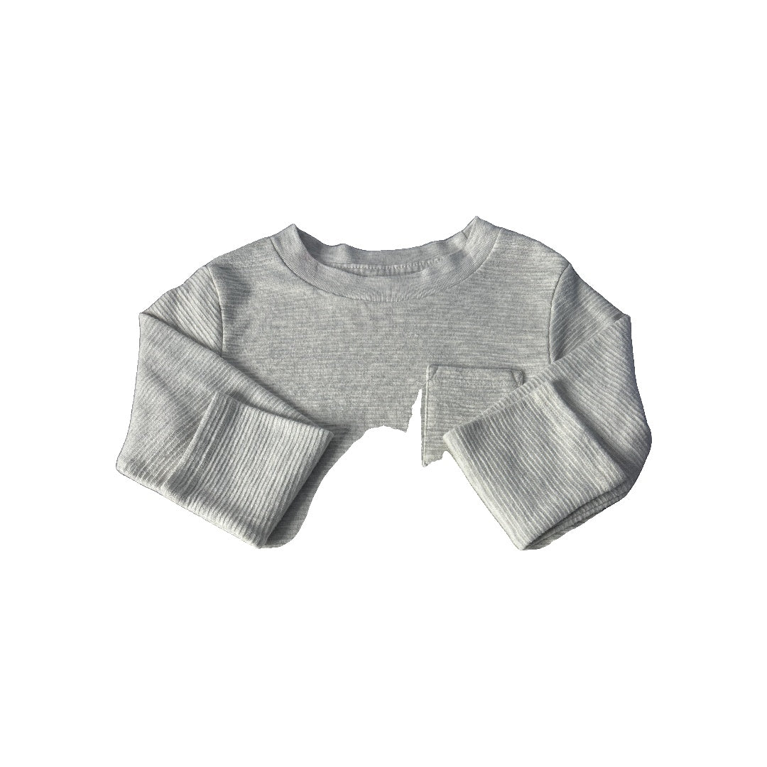 Boys Beige Long Sleeve Shirt Size: 3T Beige