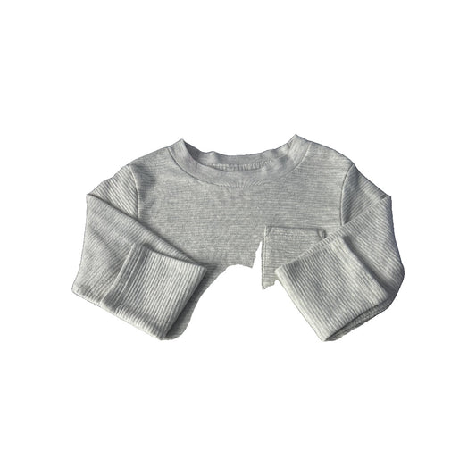 Boys Beige Long Sleeve Shirt Size: 3T Beige