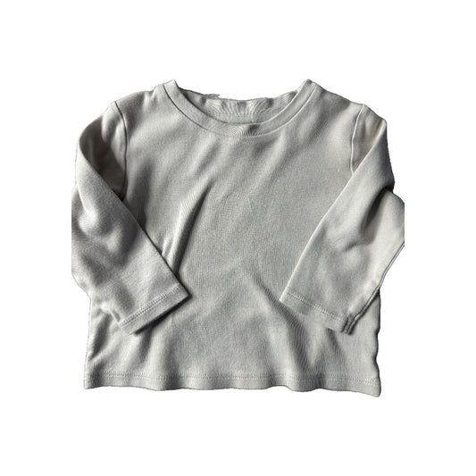 Colored Organics Unisex Beige Long Sleeve Shirt Size: 6-12 months Beige