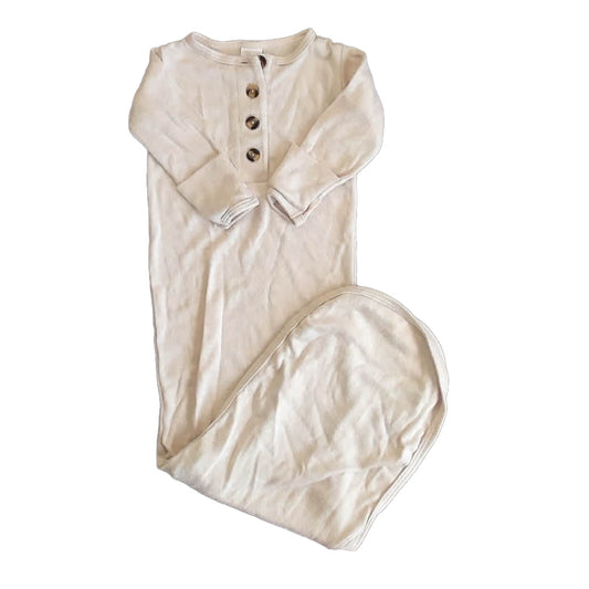 Lou Lou Girls Beige Nightgown Size: Newborn Beige