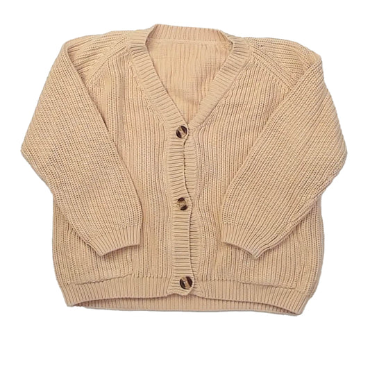 Unknown Brand Girls Beige Cardigan Size: 4T Beige