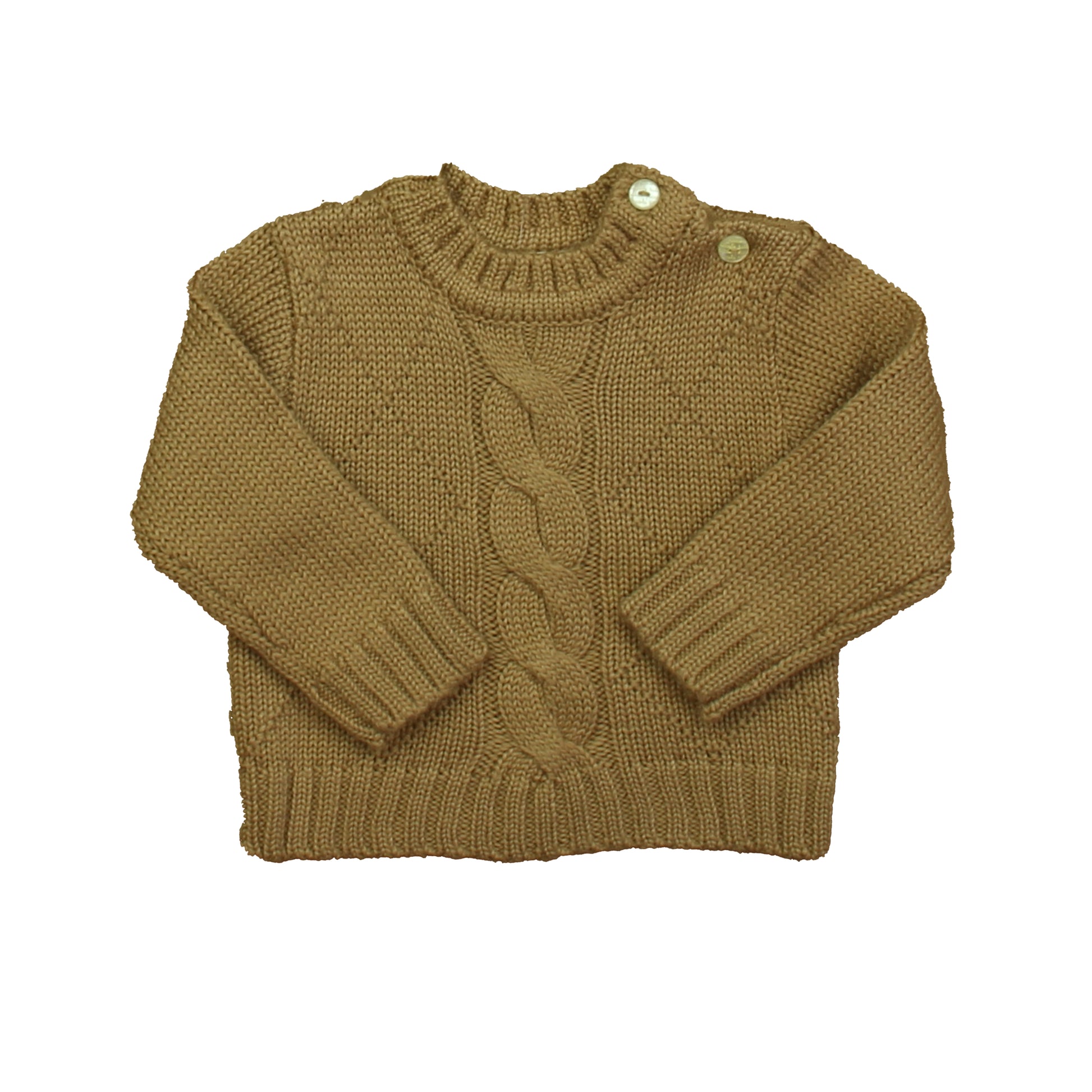 tutto piccolo Unisex Beige Sweater Size: 12 Months Beige