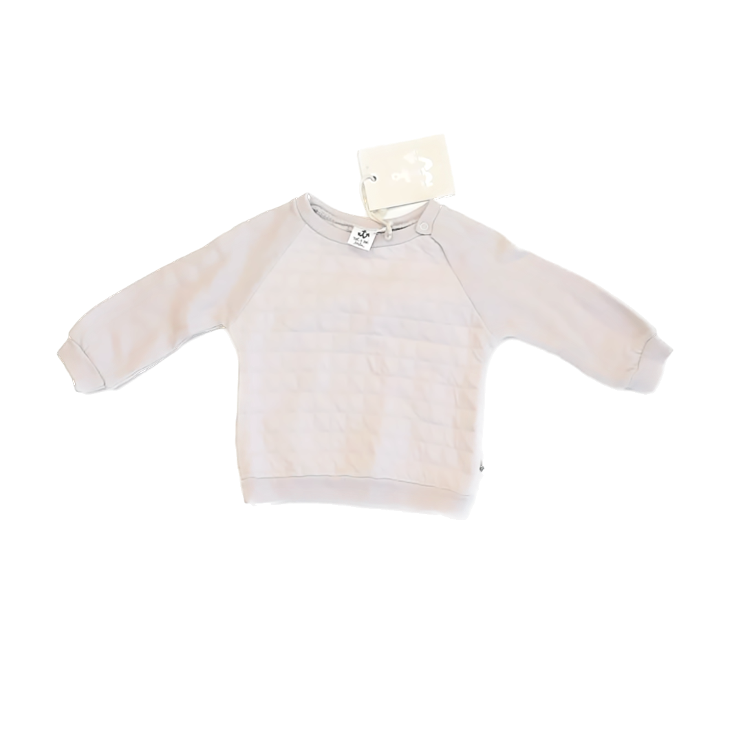 Noe & Zoe Unisex Beige Sweatshirt Size: 3-6 Months Beige