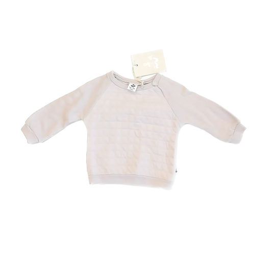 Noe & Zoe Unisex Beige Sweatshirt Size: 3-6 Months Beige