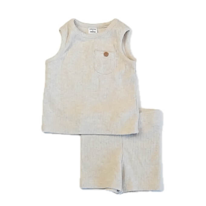 Nordstrom Unisex Beige Apparel Sets Size: 0-3 Months Beige