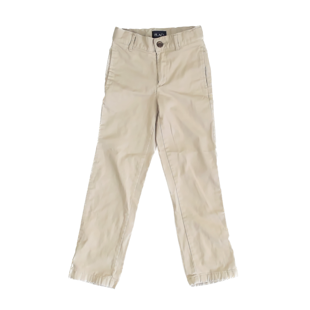 Children's Place Boys Beige Pants Size: 7 Beige