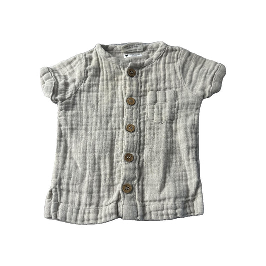 City Mouse Boys Beige Shirt Size: 6-9 months Beige