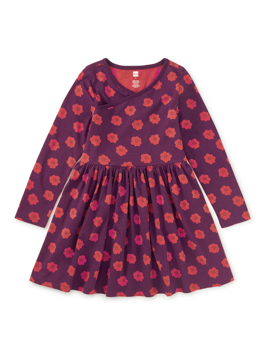 Tea Collection Girls Berry Floral Dress Size: 5T Berry Floral