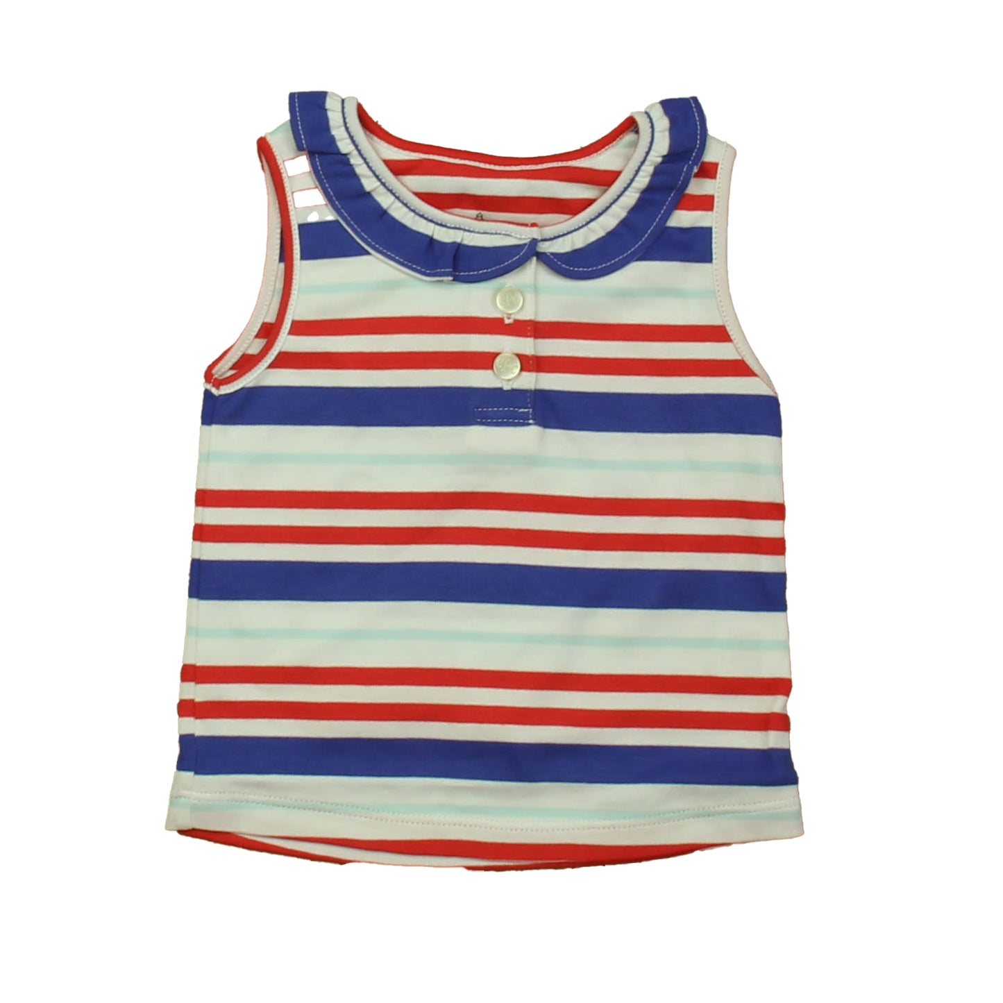 Classic Prep Girls Bittersweet Multistripe Polo Shirt Size: 12-24 Months Bittersweet Multistripe