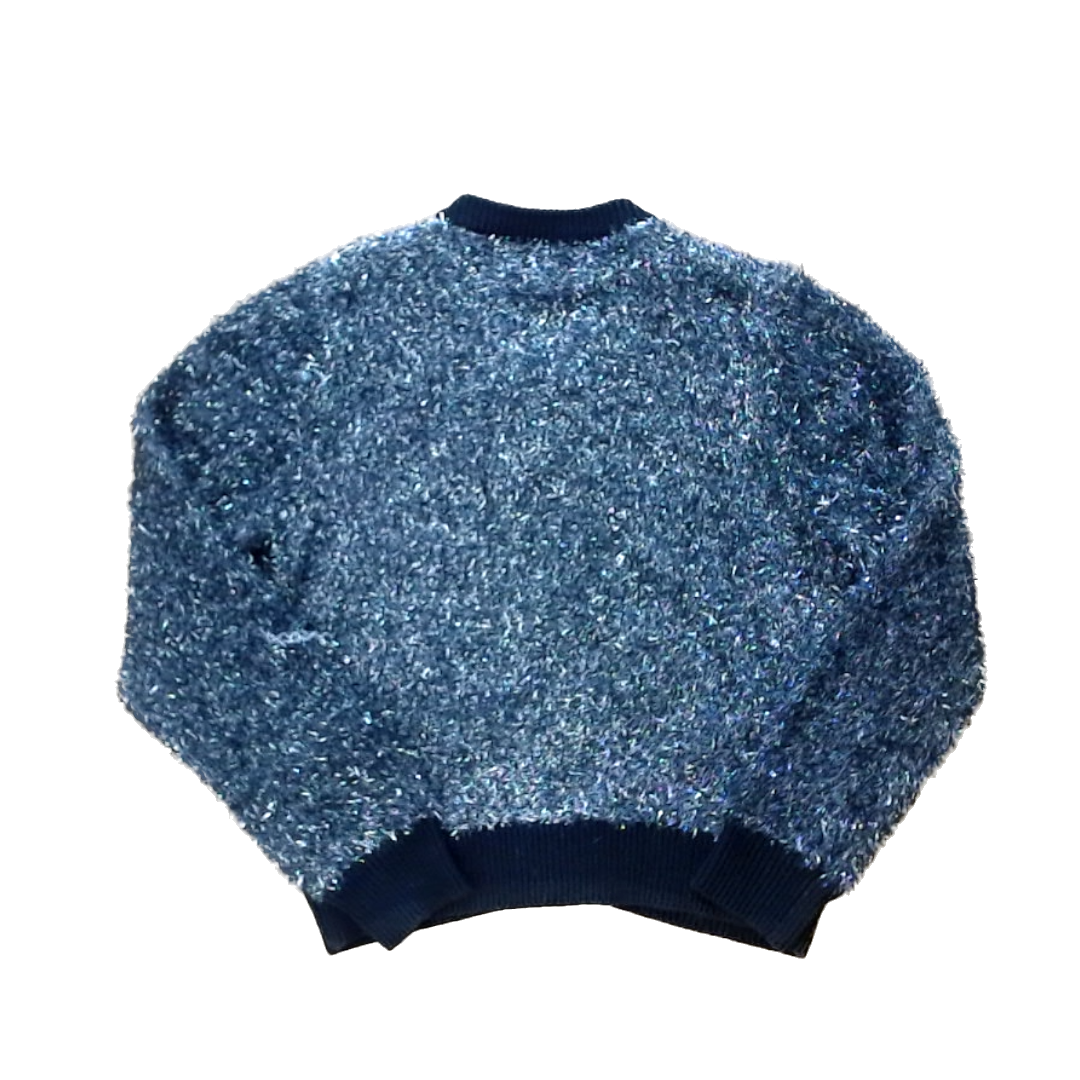 Rockets Of Awesome Girls Black and Silver Sweater Size: 7 Years Black and Silver