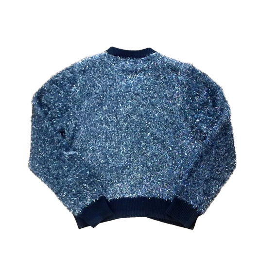 Rockets Of Awesome Girls Black and Silver Sweater Size: 7 Years Black and Silver