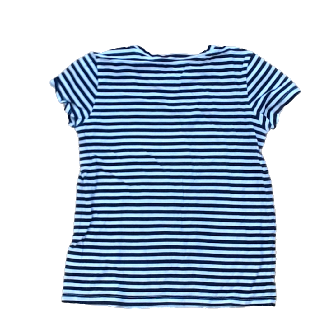 Rockets Of Awesome Girls Black and White Stripe | RAD Short Sleeve Shirt Size: 8 Years Black and White Stripe | RAD