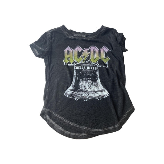 ACDC Girls Black | Band T-Shirt Size: 2T Black | Band