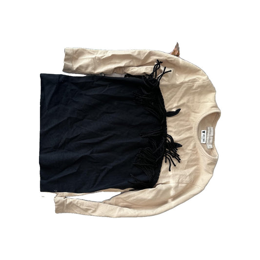 Carbon Soldier Girls Black | Beige Long Sleeve Shirt Size: 4T Black | Beige