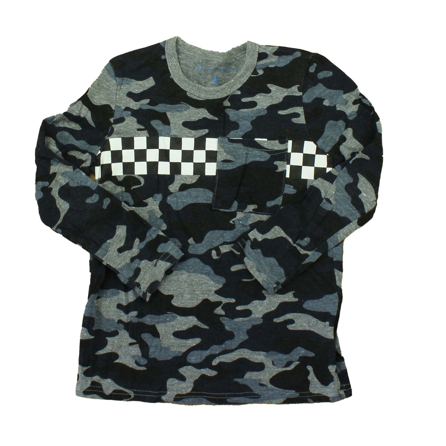 Rockets Of Awesome Boys Black | Blue | Camo Long Sleeve T-Shirt Size: 6 Years