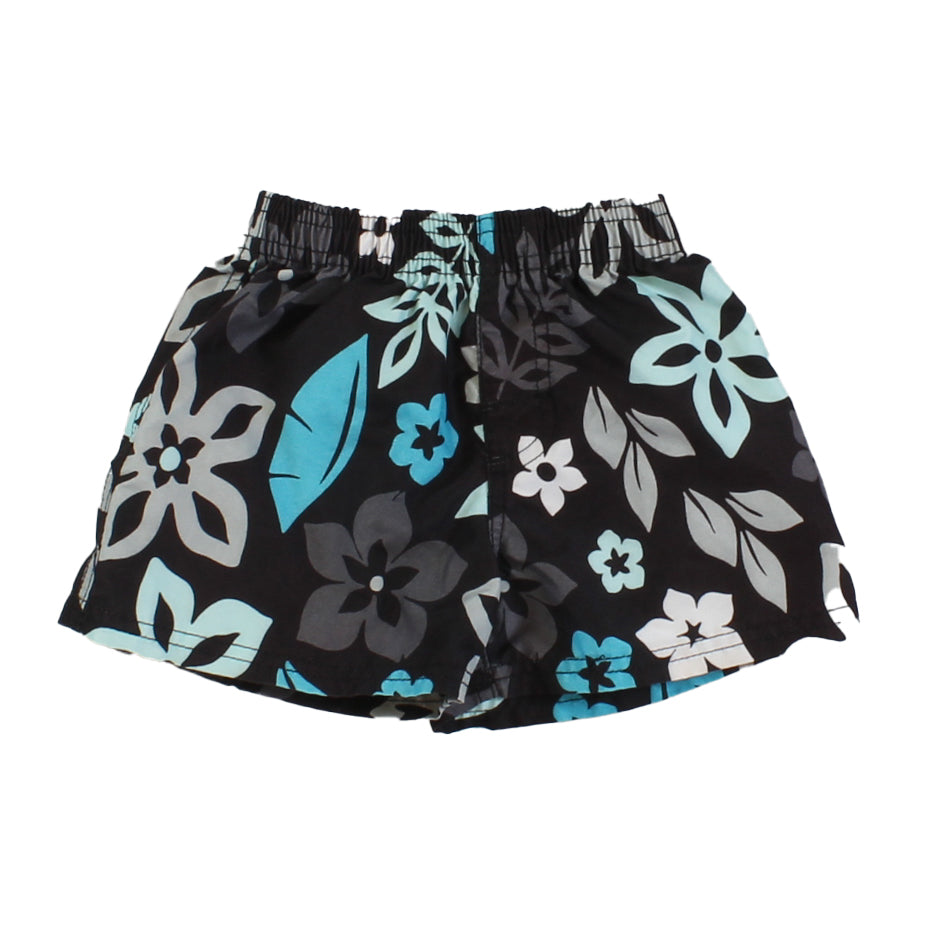 Kanu Boys Black | Blue | Flowers Trunks Size: 12 Months Black | Blue | Flowers