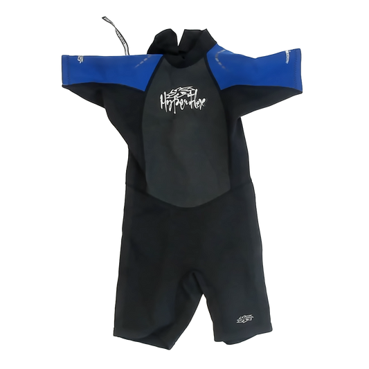 Hyper Flex Wetsuit Boys Black | Blue Wetsuit Swimwear Size: 8 Years Black | Blue Wetsuit