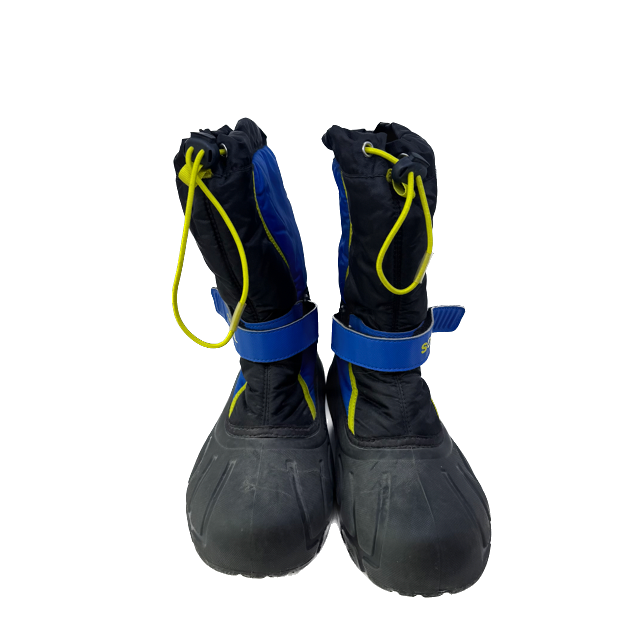 Sorel Boys Black | Blue | Yellow Boots Size: 6 Black | Blue | Yellow