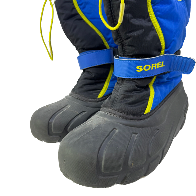 Sorel Boys Black | Blue | Yellow Boots Size: 6 Black | Blue | Yellow