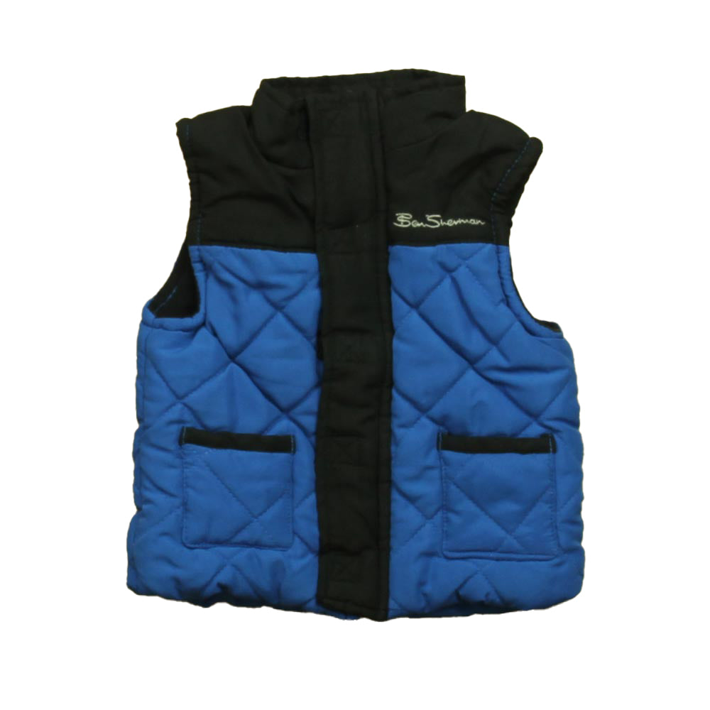 Ben Sherman Boys Black | Blue Vest Size: 12-18 Months Black | Blue