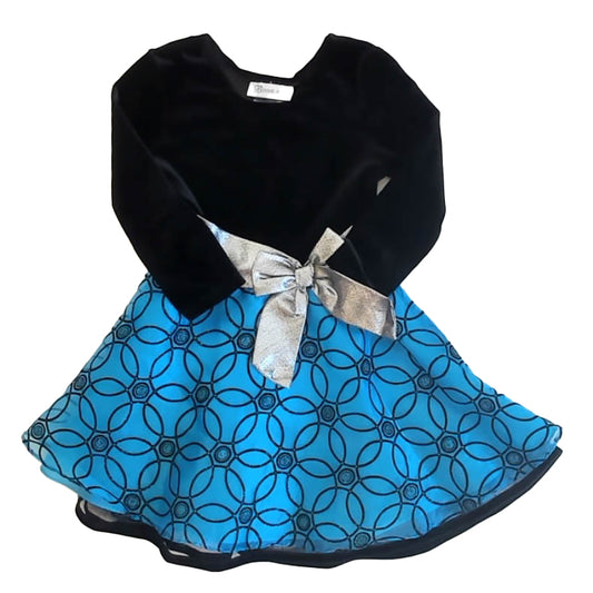 Bonnie Jean Girls Black | Blue Special Occasion Dress Size: 3T Black | Blue