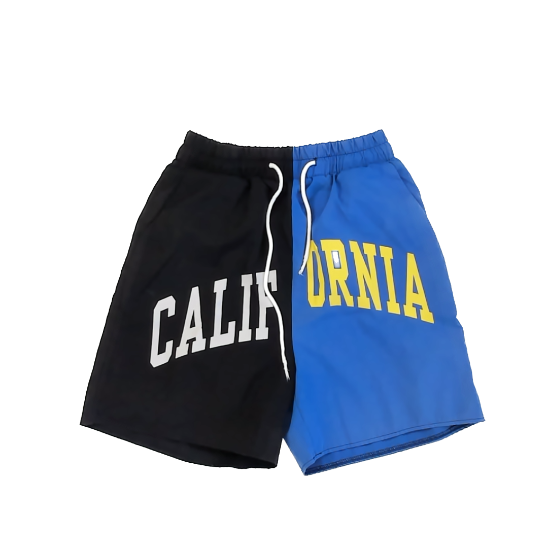 Romwe Boys Black | Blue Athletic Shorts Size: M Black | Blue