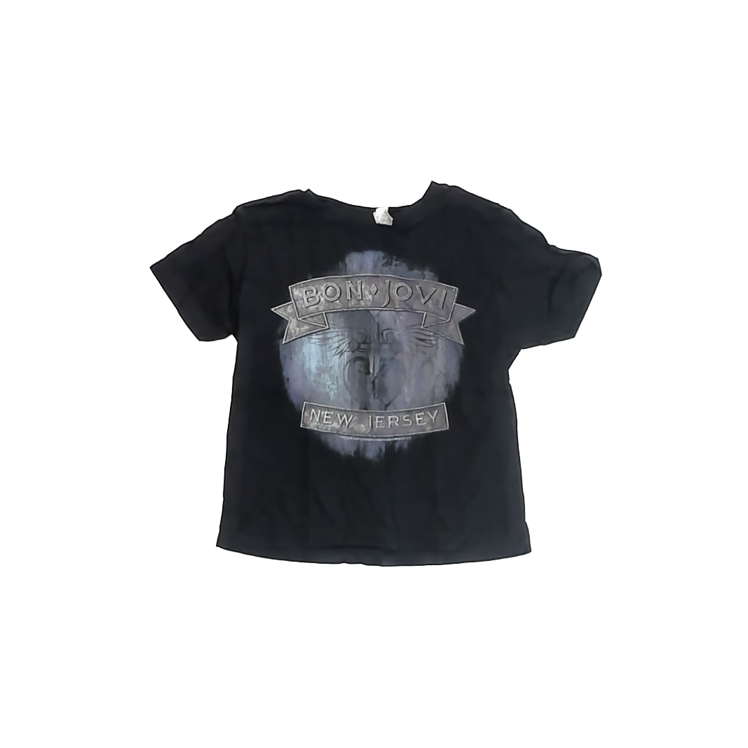 Unknown Boys Black Bon Jovi T-Shirt Size: 4T Black Bon Jovi