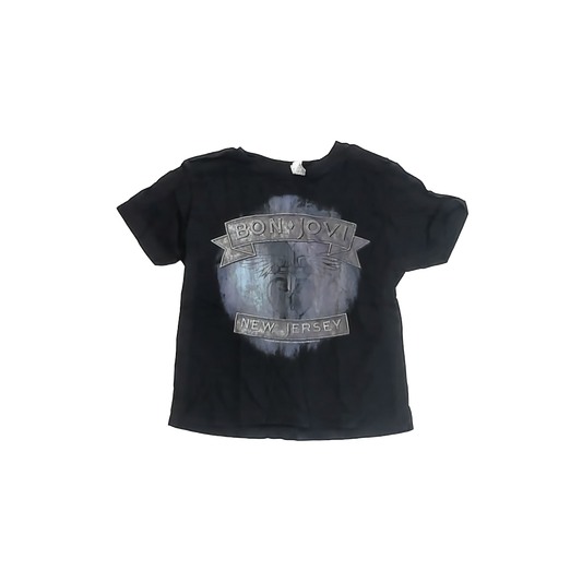 Unknown Boys Black Bon Jovi T-Shirt Size: 4T Black Bon Jovi
