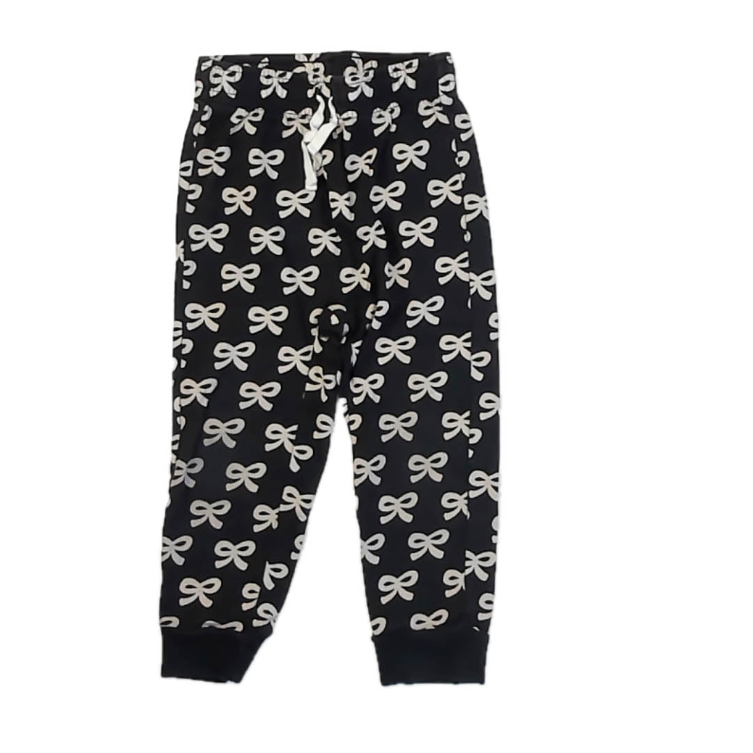 Tea Collection Girls Black Bows Leggings Size: 4T Black Bows