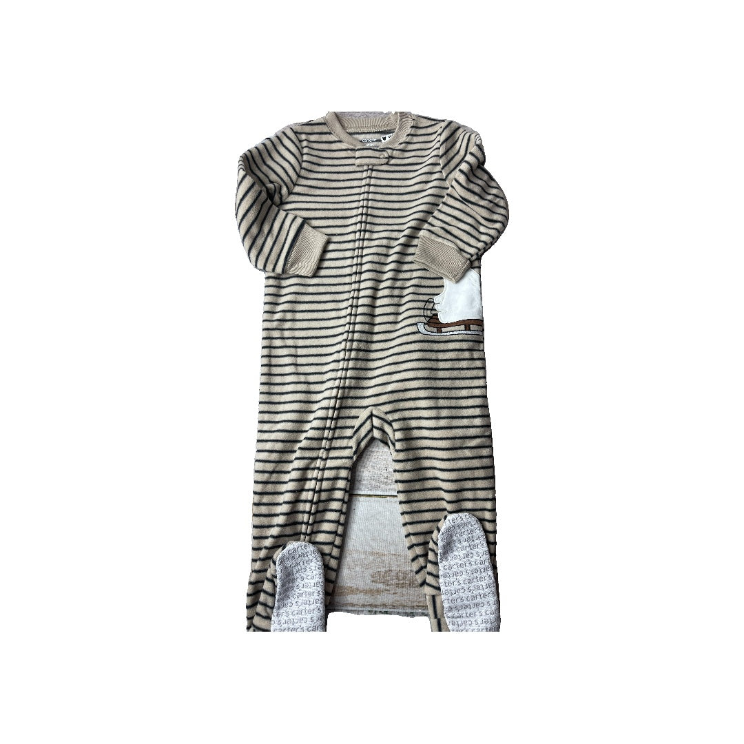 Carters Unisex Black | Brown Pajamas Size: 18 months Black | Brown