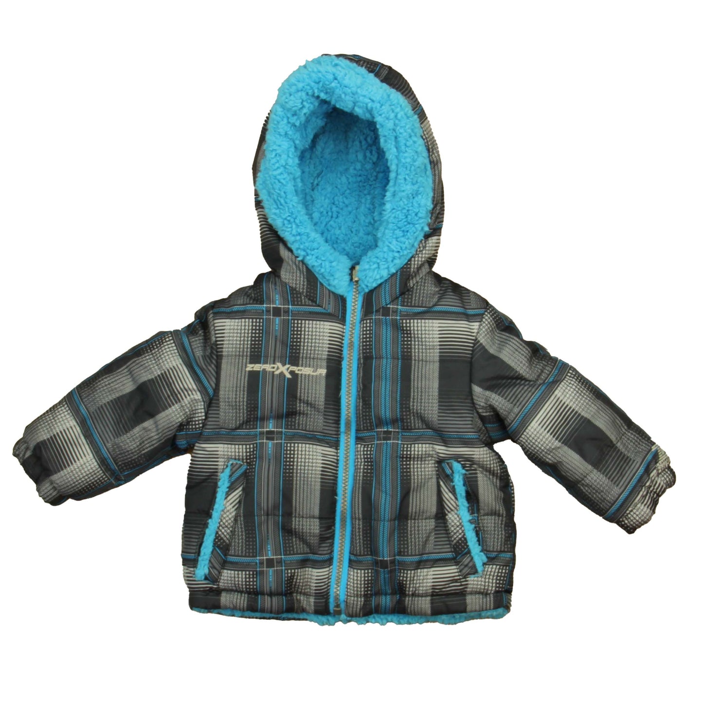 ZeroXposur Boys Black | Bue Winter Coat Size: 12 Months