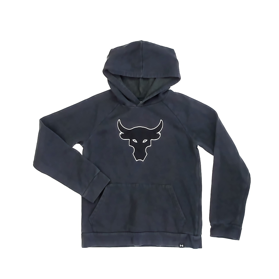 Under Armour Boys Black Bull Hoodie Size: YL (14-16 Years) Black Bull