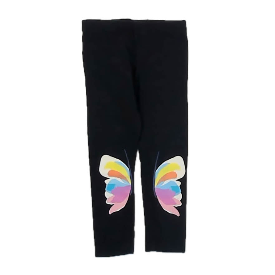 Tea Collection Girls Black Butterfly Leggings Size: 3T Black Butterfly