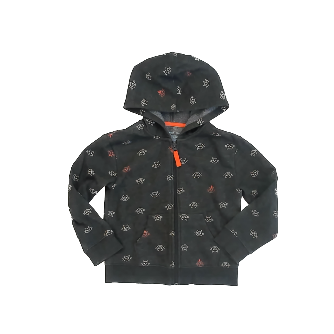 Cat & Jack Girls Black Cats Hoodie Size: 4-5T Black Cats