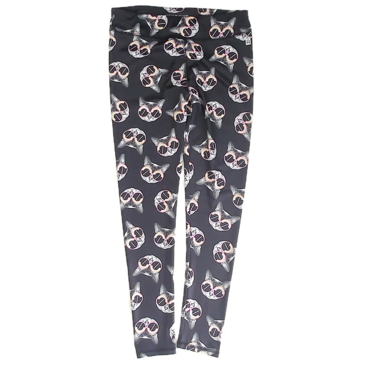Rockets Of Awesome Girls Black Cats Leggings Size: 10-12 Years Black Cats