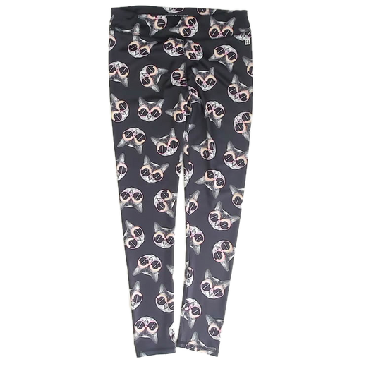 Rockets Of Awesome Girls Black Cats Leggings Size: 10-12 Years Black Cats