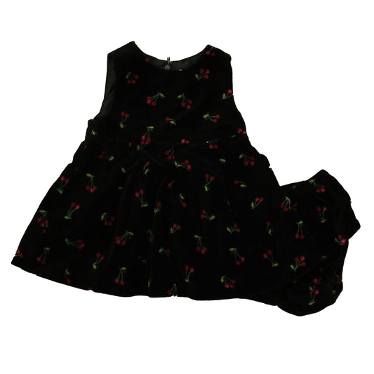Gymboree Girls Black Cherries Dress Size: 3-6 Months Black Cherries