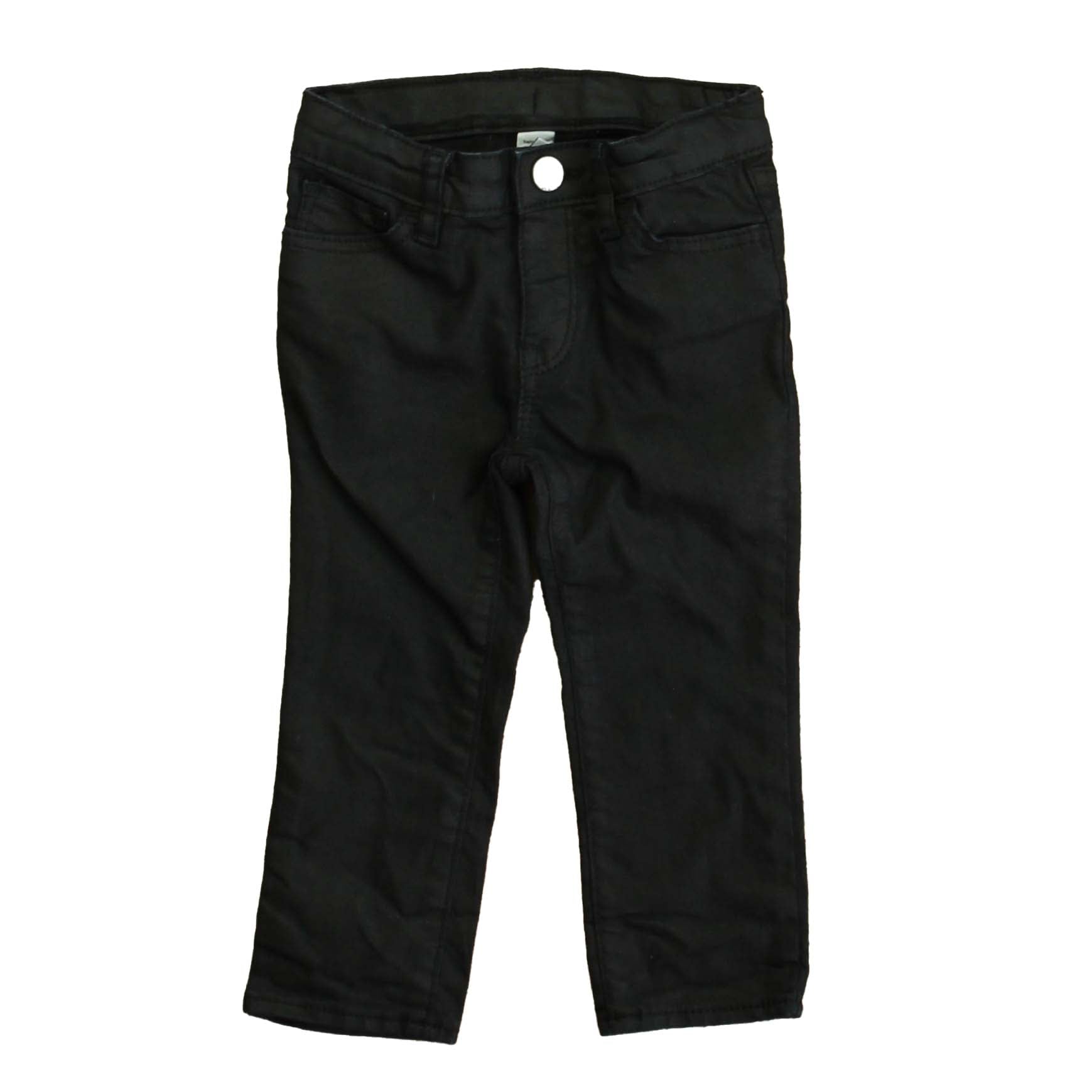 Gap Girls Black Coated Jeans Size: 18-24 Months Black Coated