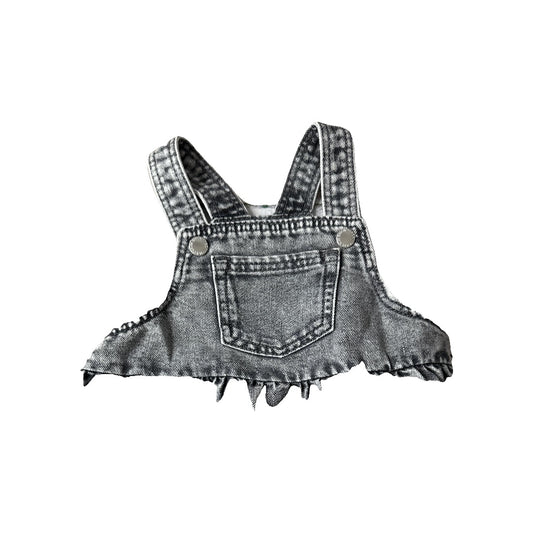 H&M Girls Black | Denim Dress Size: 6-9 months Black | Denim