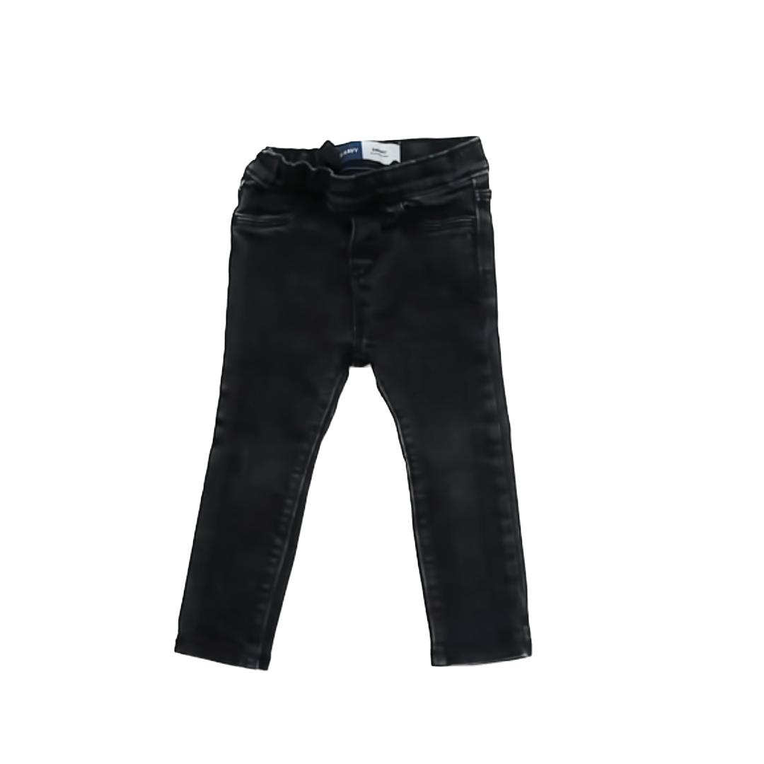 Old Navy Girls Black Denim Jeggings Size: 2T Black Denim