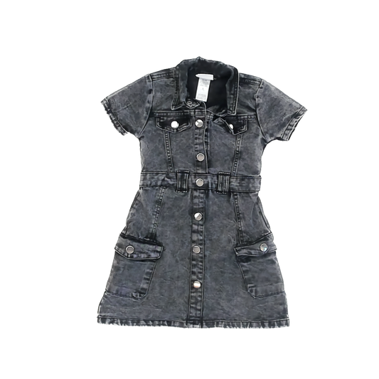 Rachel Zoe Girls Black Denim Dress Size: 5T Black Denim