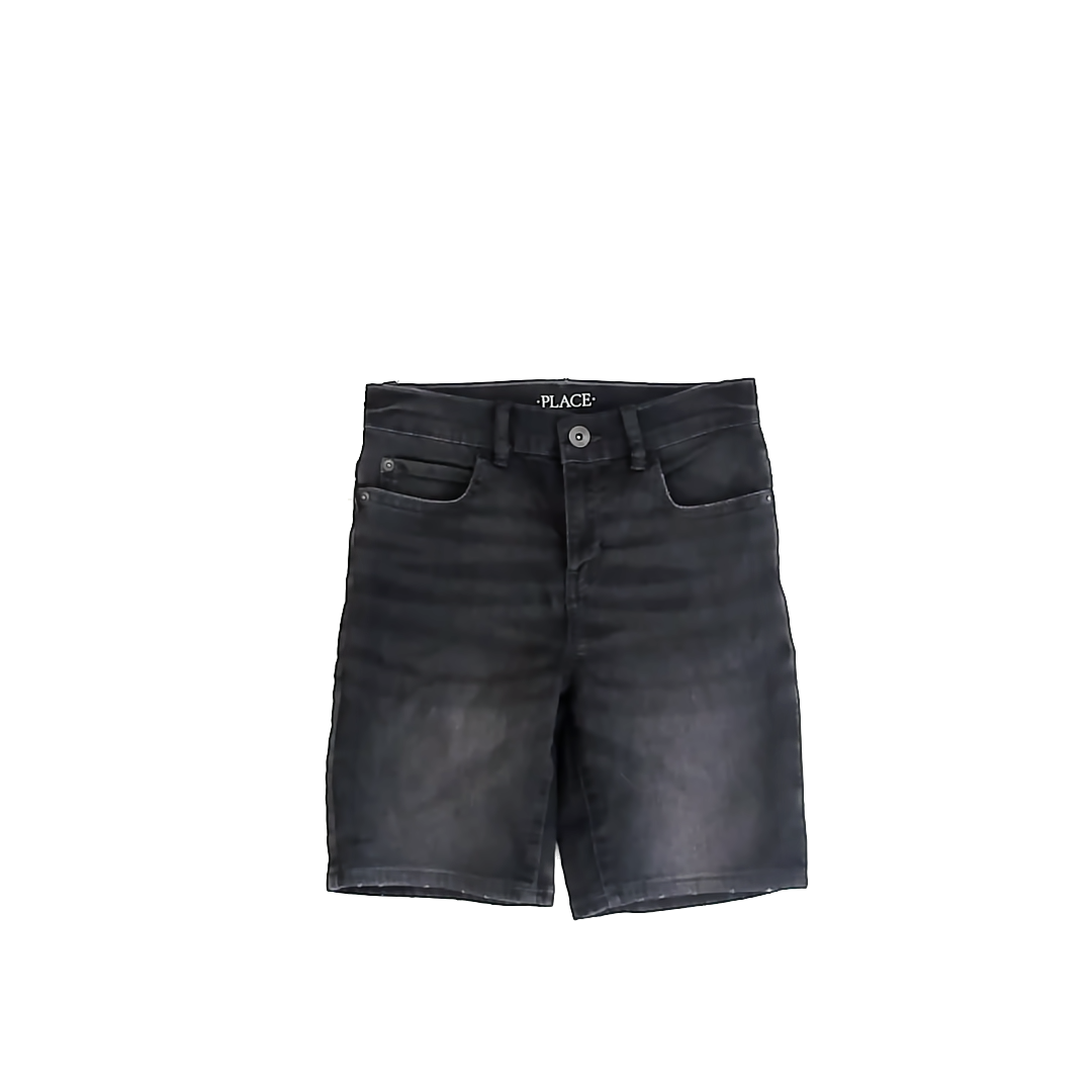 Children's Place Boys Black Denim Jean Shorts Size: 10 Black Denim