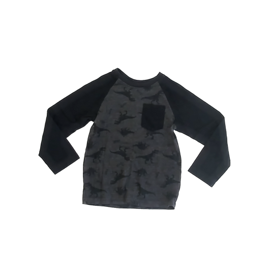 Garanimals Boys Black Dinosaur Long Sleeve T-Shirt Size: 5T Black Dinosaur