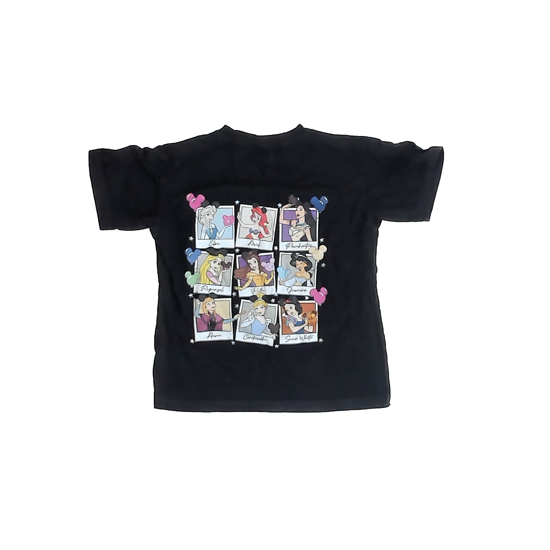 Unknown Girls Black Disney T-Shirt Size: 4-5T * Black Disney