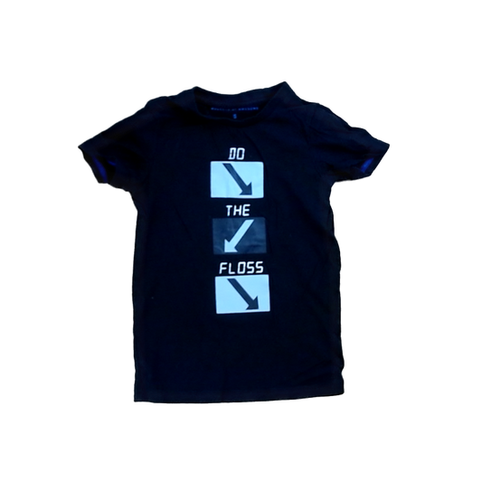 Rockets Of Awesome Boys Black | Do The Floss Short Sleeve Shirt Size: 5T Black | Do The Floss
